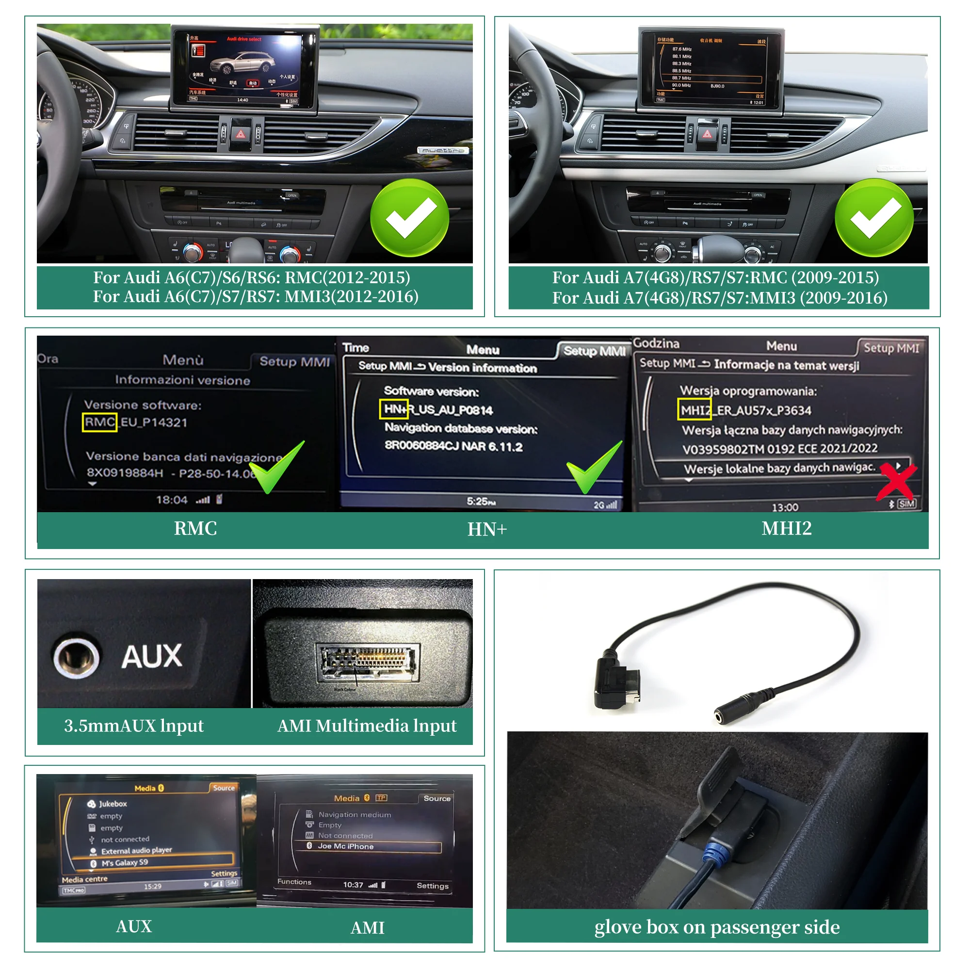 Wit-up For Audi A6 S6 RS6 A7 S7 RS7 MIB2 Upgrade 10.25''Touch Screen Wireless CarPlay Stereo Android Auto Reddit GPS Navigation
Wit-up For Audi A6 S6 RS6 A7 S7 RS7 MIB2 Upgrade 10.25''Touch Screen Wireless CarPlay Stereo Android Auto Reddit GPS Navigation