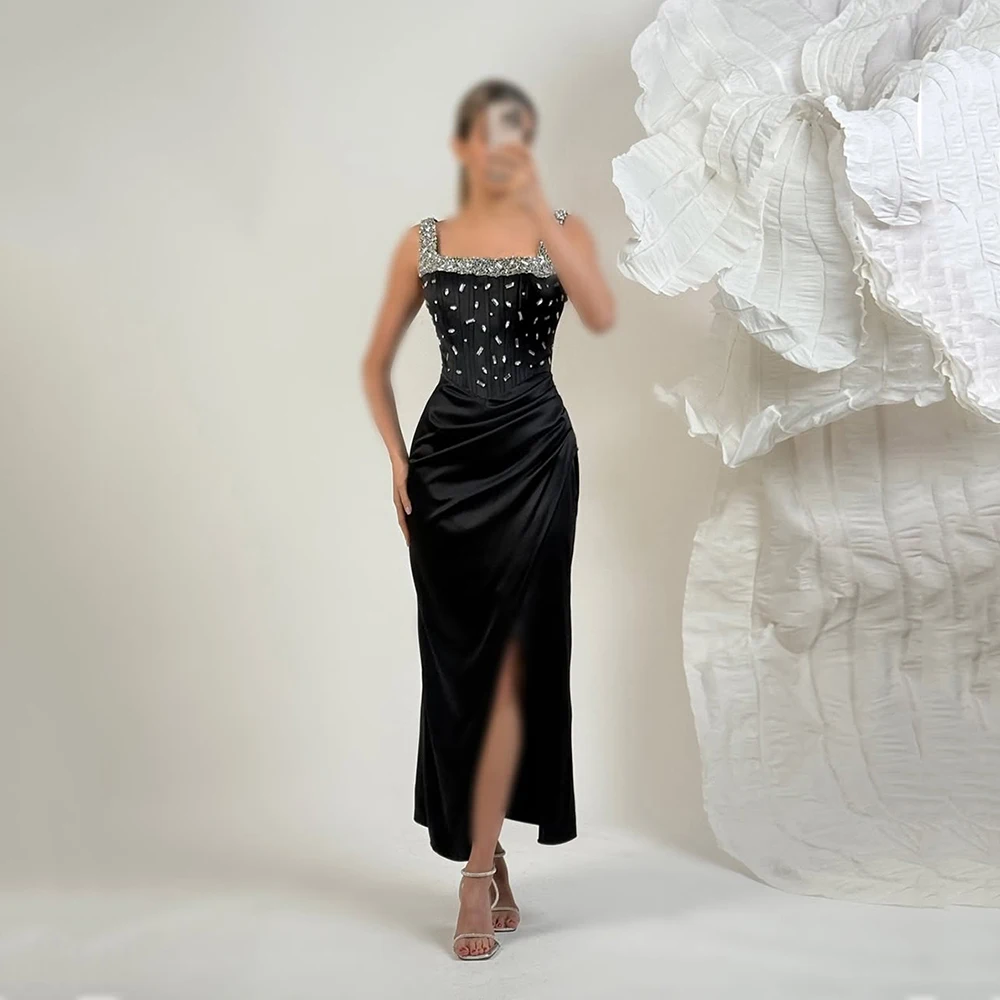 Msikoods Customized Chic Ankle Length Prom Dress Women 2025 Beaded Corset Sexy Slit Formal Dress Shiny Crystal Satin Party Gown
Msikoods Customized Chic Ankle Length Prom Dress Women 2025 Beaded Corset Sexy Slit Formal Dress Shiny Crystal Satin Party Gown