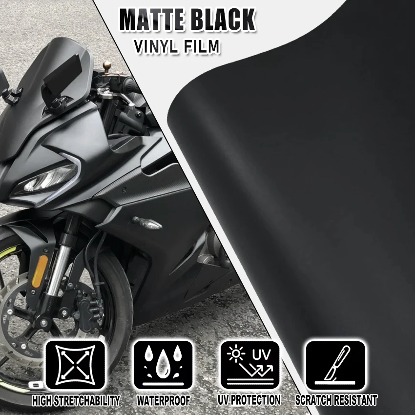 Width 30/50cm Premium Matte Black Car Wrap Vinyl with Air Release | Bubble Free Auto Motorcycle Body Wrapping Film Roll
Width 30/50cm Premium Matte Black Car Wrap Vinyl with Air Release | Bubble Free Auto Motorcycle Body Wrapping Film Roll