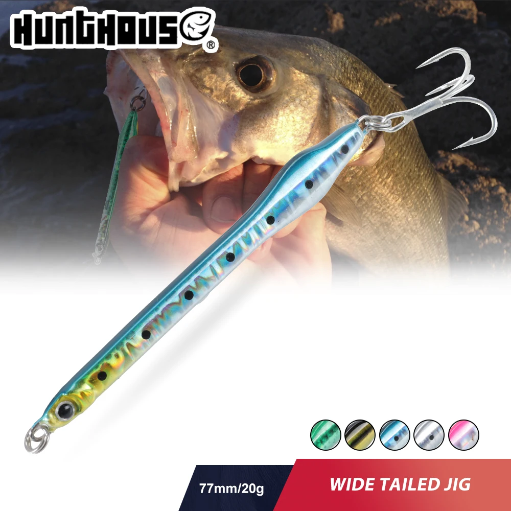 Hunthouse Wide Tailed Metal Jig Fishing Lure 77mm/20g Saltwater Slow Sinking Jigging Baits For Bass Tuna Fish Tackle
Hunthouse Wide Tailed Metal Jig Fishing Lure 77mm/20g Saltwater Slow Sinking Jigging Baits For Bass Tuna Fish Tackle