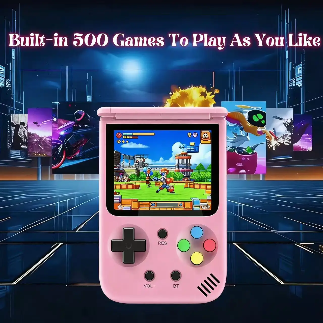 Игровая консоль 500 Game Retro с контроллером — длительное время автономной работы и поддержка нескольких 3,0-дюймовых дисплеев — идеальный подарок
Игровая консоль 500 Game Retro с контроллером — длительное время автономной работы и поддержка нескольких 3,0-дюймовых дисплеев — идеальный подарок