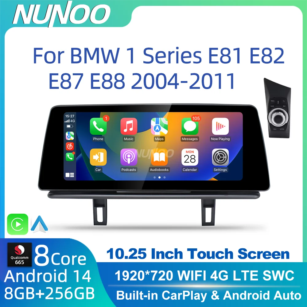 Android 14 Auto Wireless CarPlay для BMW 1 серии E81 E82 E87 E88 2004-2011, GPS-мультимедийный проигрыватель, навигация, радио, стереосистема
Android 14 Auto Wireless CarPlay для BMW 1 серии E81 E82 E87 E88 2004-2011, GPS-мультимедийный проигрыватель, навигация, радио, стереосистема