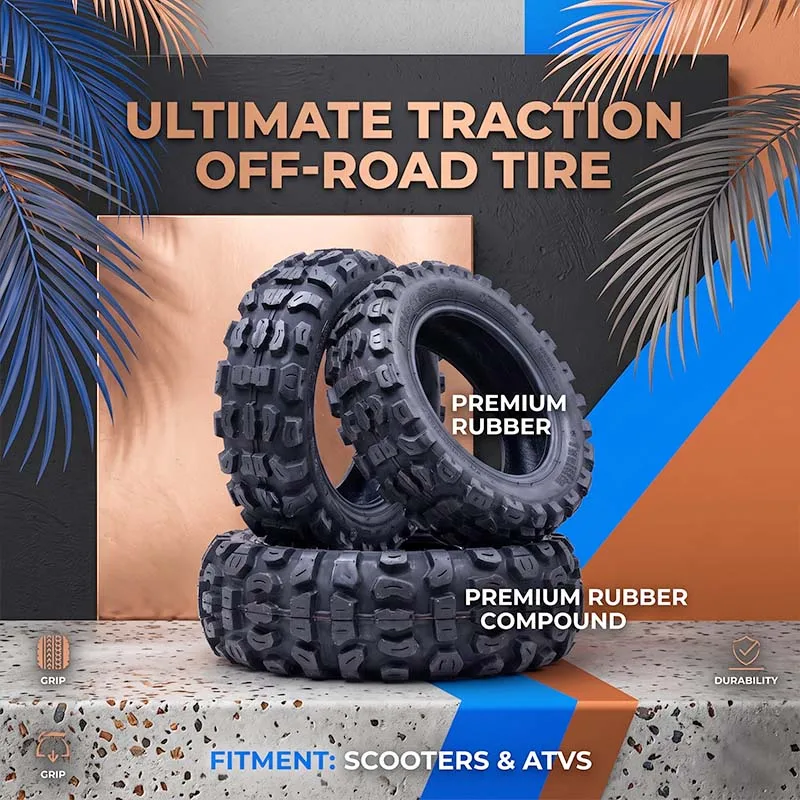 90/65-6.5 Heavy Duty Offroad Scooter Tire Zero 10X Dualtron Tough Sidewall High Load Anti Slip Wear Resistant Rubber Tyre TH012
90/65-6.5 Heavy Duty Offroad Scooter Tire Zero 10X Dualtron Tough Sidewall High Load Anti Slip Wear Resistant Rubber Tyre TH012