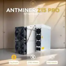HH New Bitmain Antminer Z15 Pro ASIC Mining 840ksol/s Hashrate 2560W
HH New Bitmain Antminer Z15 Pro ASIC Mining 840ksol/s Hashrate 2560W