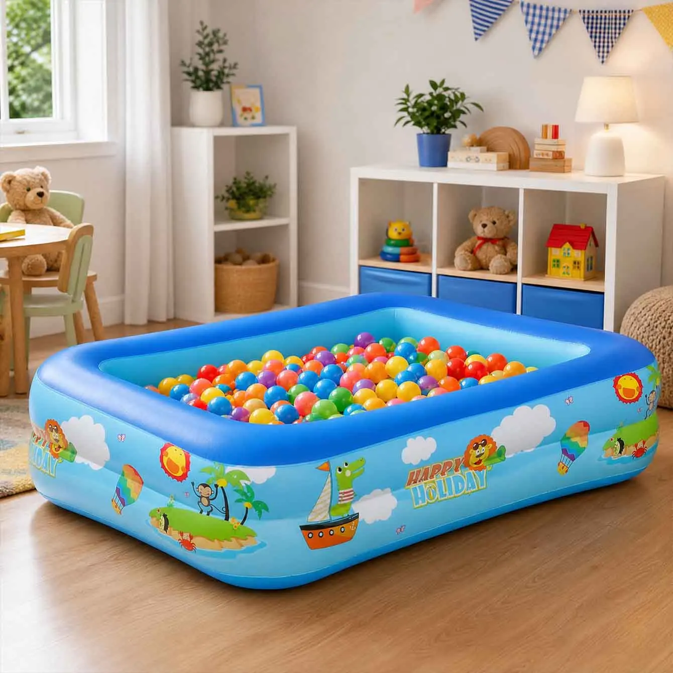Large Inflatable Swimming Pool Rectangular Thickened PVC Outdoor Backyard Pool with Air Valve Drain Plug for Summer Garden
Large Inflatable Swimming Pool Rectangular Thickened PVC Outdoor Backyard Pool with Air Valve Drain Plug for Summer Garden