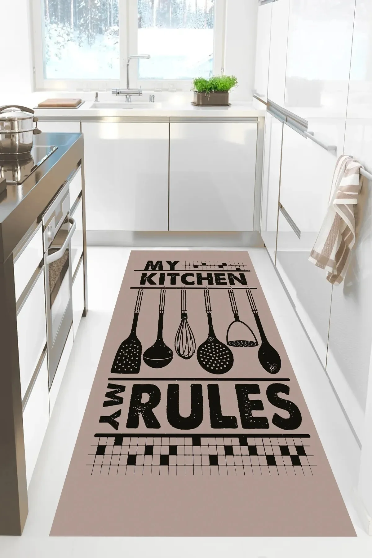 Kitchen Carpet Non-slip Artificial Leather Base Powder Stains-Free Thai Feather Fabric 11mm Thickness Antibacterial Runner F8017
Kitchen Carpet Non-slip Artificial Leather Base Powder Stains-Free Thai Feather Fabric 11mm Thickness Antibacterial Runner F8017
