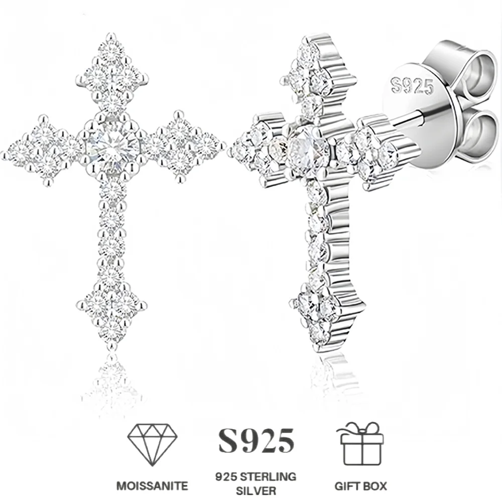 925 Sterling Silver cross Earrings Cartilage Earrings Studs for Women Men Hypoallergenic Jewelry
925 Sterling Silver cross Earrings Cartilage Earrings Studs for Women Men Hypoallergenic Jewelry
