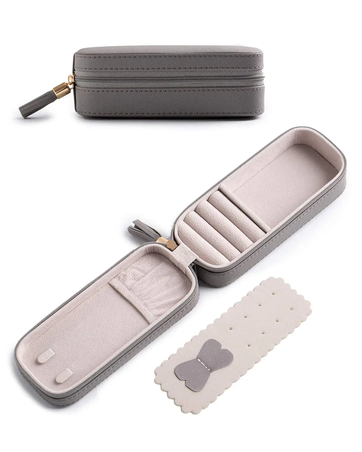 BONNY DODO Small Travel Jewelry Organizers Box for women with PU Leather Portable Mini Jewelry Case with compartments for Neckla
BONNY DODO Small Travel Jewelry Organizers Box for women with PU Leather Portable Mini Jewelry Case with compartments for Neckla
