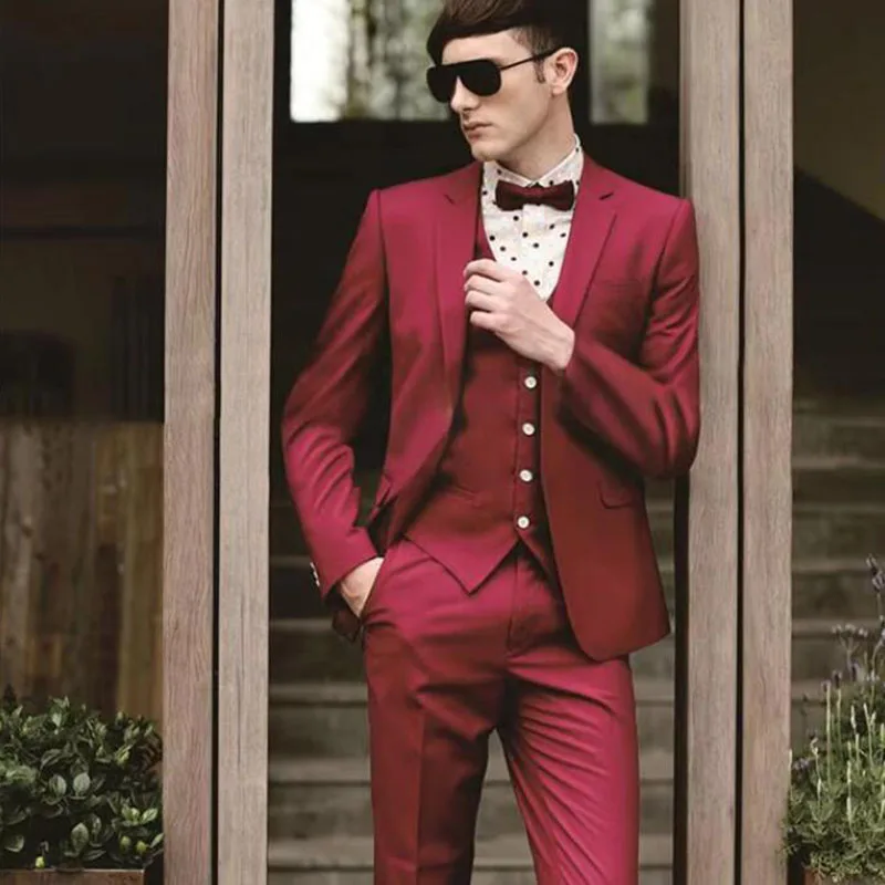 Popular One Button Groomsmen Suit Male Notched Lapel Groom Tuxedos Men Suits Wedding/Prom Best Man Blazer ( Jacket+Pants+Vest)
Popular One Button Groomsmen Suit Male Notched Lapel Groom Tuxedos Men Suits Wedding/Prom Best Man Blazer ( Jacket+Pants+Vest)