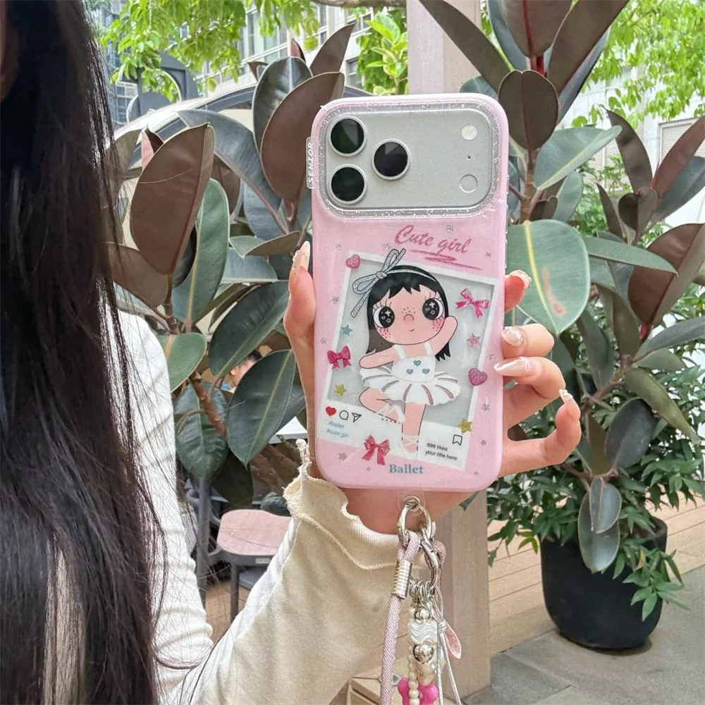 INS Glitter Cute Girl Phone case for iPhone 17 16 15 14 13 15 Pro 16 Pro Max 17 Pro Cover With Chain Cartoon Kawaii Cases Fundas
INS Glitter Cute Girl Phone case for iPhone 17 16 15 14 13 15 Pro 16 Pro Max 17 Pro Cover With Chain Cartoon Kawaii Cases Fundas