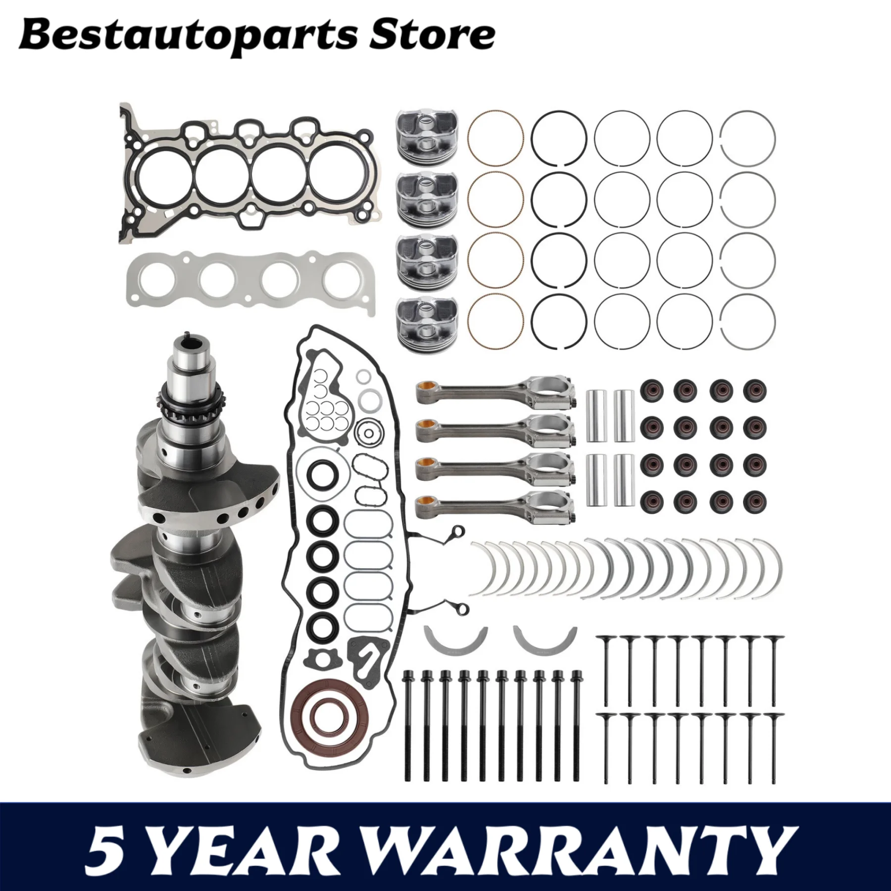 G4NC Engine Rebuild Overhaul Kit For Hyundai Tucson Kia Soul Sportage 12-19 2.0L
G4NC Engine Rebuild Overhaul Kit For Hyundai Tucson Kia Soul Sportage 12-19 2.0L