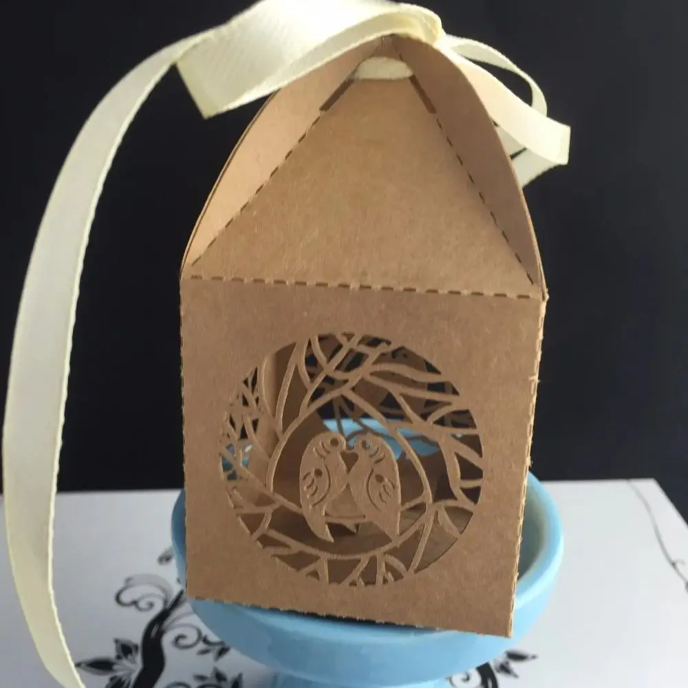 300pcs Love Bird Kraft Paper Brown Laser Cut Wedding Favor Boxes Wedding Gift Boxes with ribbon,Cake/Candy Gift Packaging Boxes
300pcs Love Bird Kraft Paper Brown Laser Cut Wedding Favor Boxes Wedding Gift Boxes with ribbon,Cake/Candy Gift Packaging Boxes