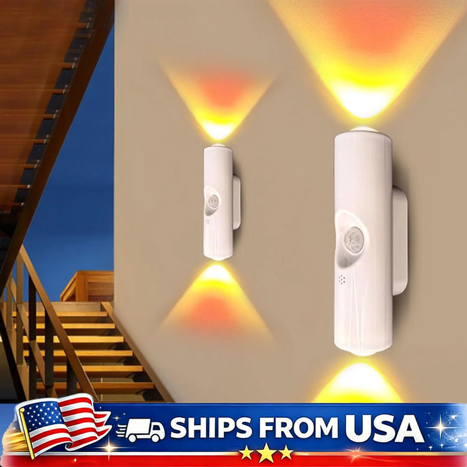 2PCS Rechargeable Motion Sensor LED Light Magnetic Wall Light USB C Charging Automatic On Off for Closet Stairs Hallway
2PCS Rechargeable Motion Sensor LED Light Magnetic Wall Light USB C Charging Automatic On Off for Closet Stairs Hallway