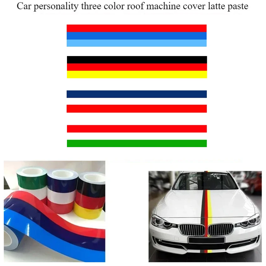 Personalized Tri-Color Car Hood Decal Sticker European Style Italy Germany France Trilogy Engine Hood Decoration Auto Body Decal
Personalized Tri-Color Car Hood Decal Sticker European Style Italy Germany France Trilogy Engine Hood Decoration Auto Body Decal