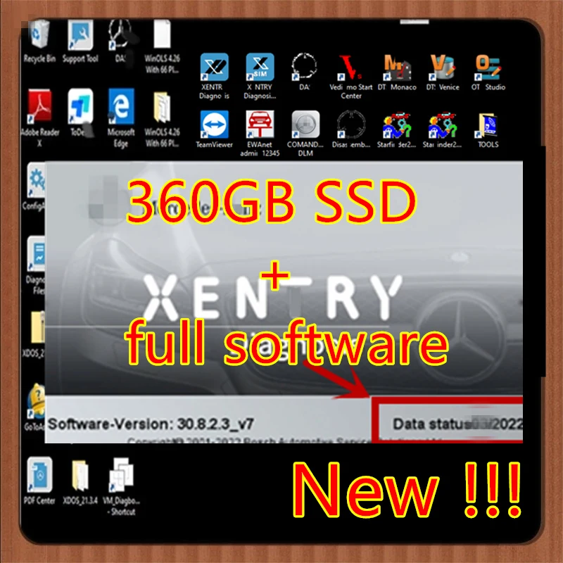 Newest version 2023.09 xentry MB Star Xentry DAS Software Diagnostic for C4/C5/C6 with 320gb hdd 360gb ssd with full software
Newest version 2023.09 xentry MB Star Xentry DAS Software Diagnostic for C4/C5/C6 with 320gb hdd 360gb ssd with full software