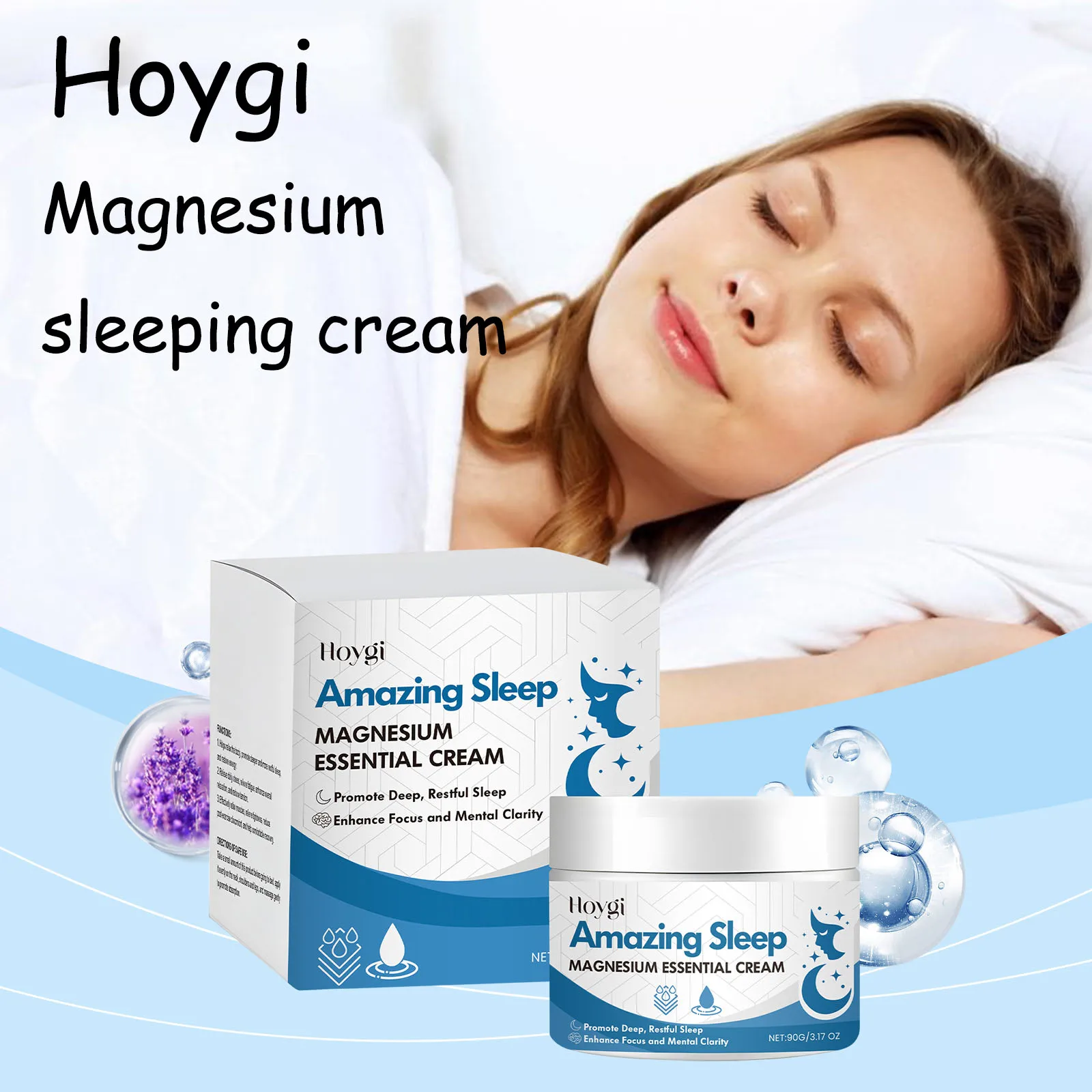 Hoygi Magnesium Sleeping Care Cream Moisturize Relief Stress and Anxiety Soothing Muscle Soreness Lavender Fragrance Sleep Cream
Hoygi Magnesium Sleeping Care Cream Moisturize Relief Stress and Anxiety Soothing Muscle Soreness Lavender Fragrance Sleep Cream