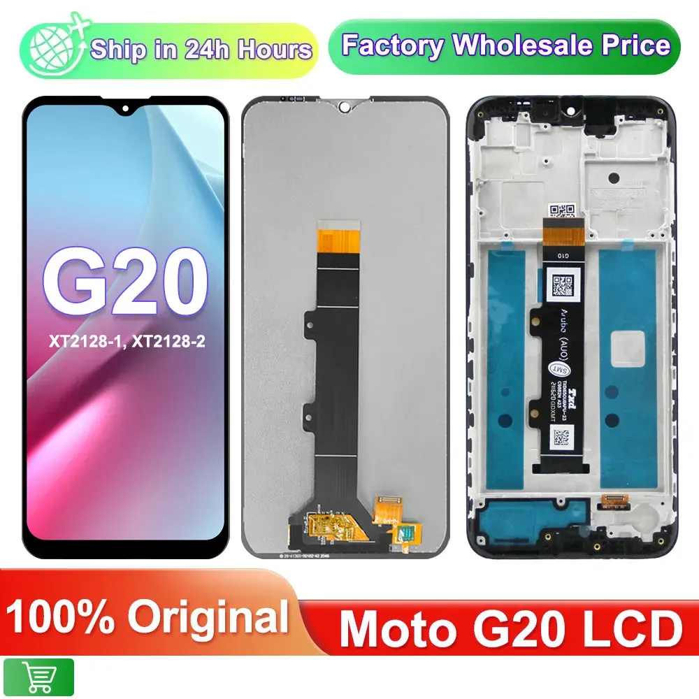 Original For Motorola Moto G20 LCD Display Touch Screen,with Frame Digitizer Replacement For Moto G20 XT2128-1, XT2128-2 lcd 
Original For Motorola Moto G20 LCD Display Touch Screen,with Frame Digitizer Replacement For Moto G20 XT2128-1, XT2128-2 lcd