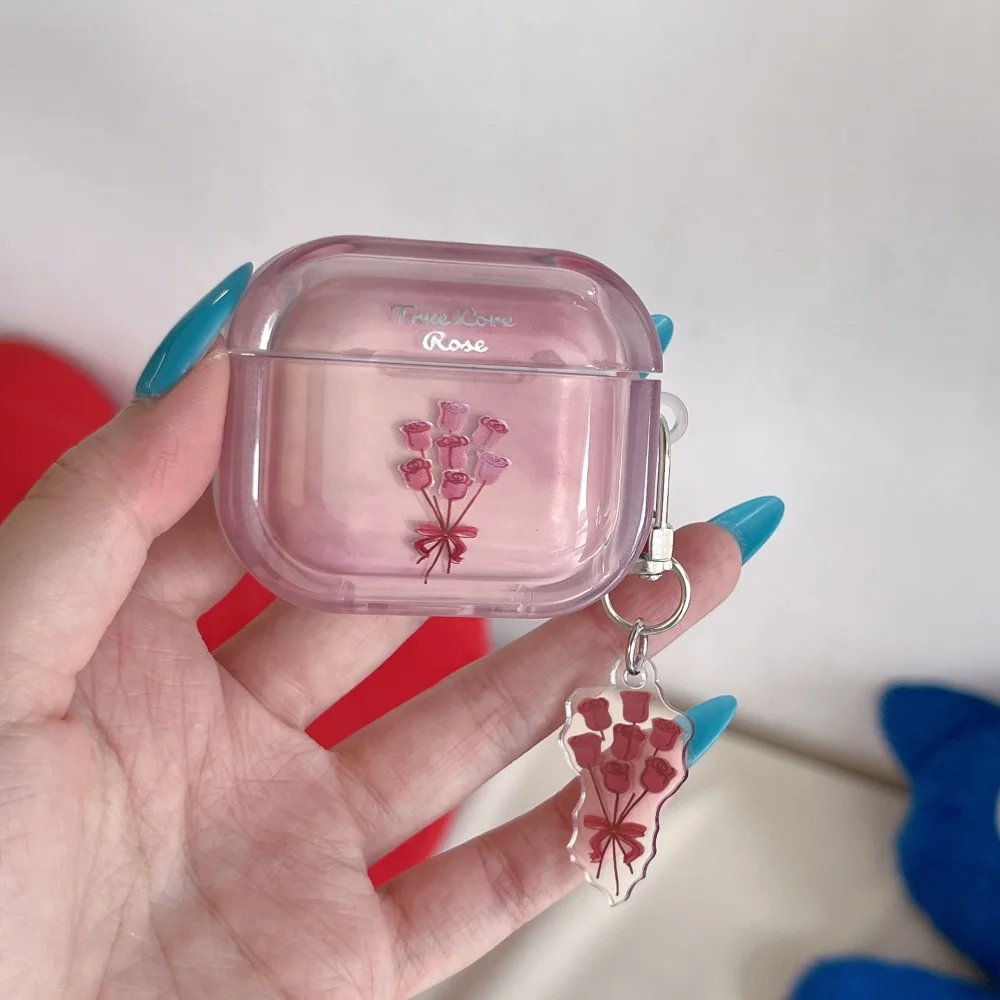 Korea Ins Gradient Pink Retro Rose Headphone Case for Airpods 1 2 3 4 Pro 2 Pro3 Sweet Anti-fall Women's Case with Charm Fashion
Korea Ins Gradient Pink Retro Rose Headphone Case for Airpods 1 2 3 4 Pro 2 Pro3 Sweet Anti-fall Women's Case with Charm Fashion