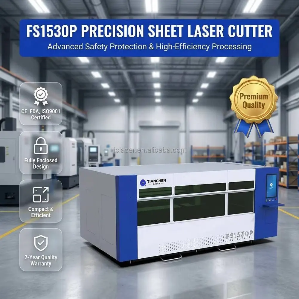 Tianchen 3KW Fiber Laser Cutting Machine For Metal Stainless Steel Carbon Steel Raycus Max 3015 CNC Cypcut Control System Hiwin
Tianchen 3KW Fiber Laser Cutting Machine For Metal Stainless Steel Carbon Steel Raycus Max 3015 CNC Cypcut Control System Hiwin