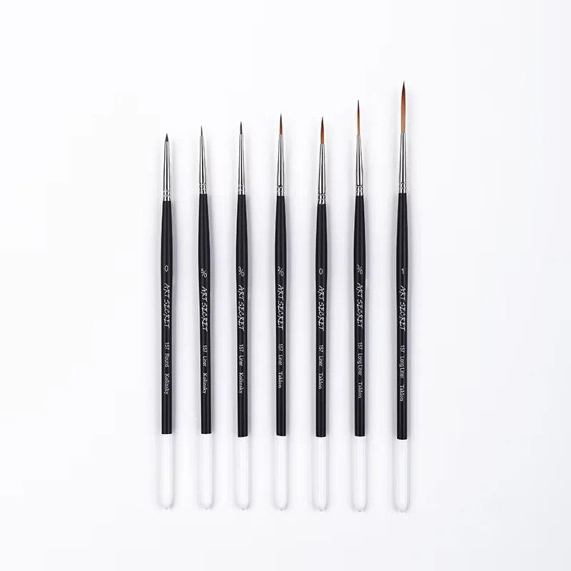 7pcs Artsecret Fine Detail Paint Brushes Kolinsky Hair Mini Tiny Miniature Liner Brush for Watercolor Acrylic Oil Painting
7pcs Artsecret Fine Detail Paint Brushes Kolinsky Hair Mini Tiny Miniature Liner Brush for Watercolor Acrylic Oil Painting