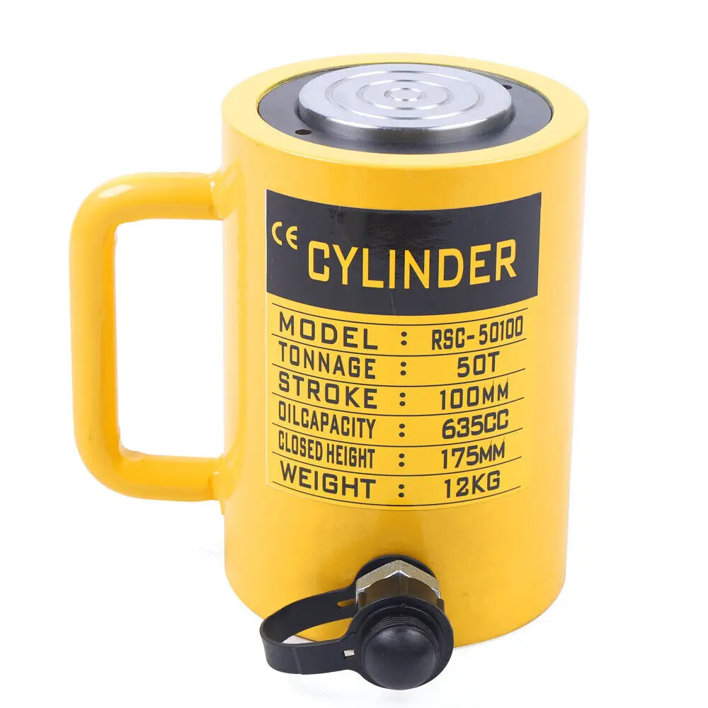 50 Ton Hydraulic Cylinder Jack Single Acting 4"- 6" Stroke Solid Jack Ram Cylinder Heavy Duty Lifting Tool 100/150mm
50 Ton Hydraulic Cylinder Jack Single Acting 4"- 6" Stroke Solid Jack Ram Cylinder Heavy Duty Lifting Tool 100/150mm