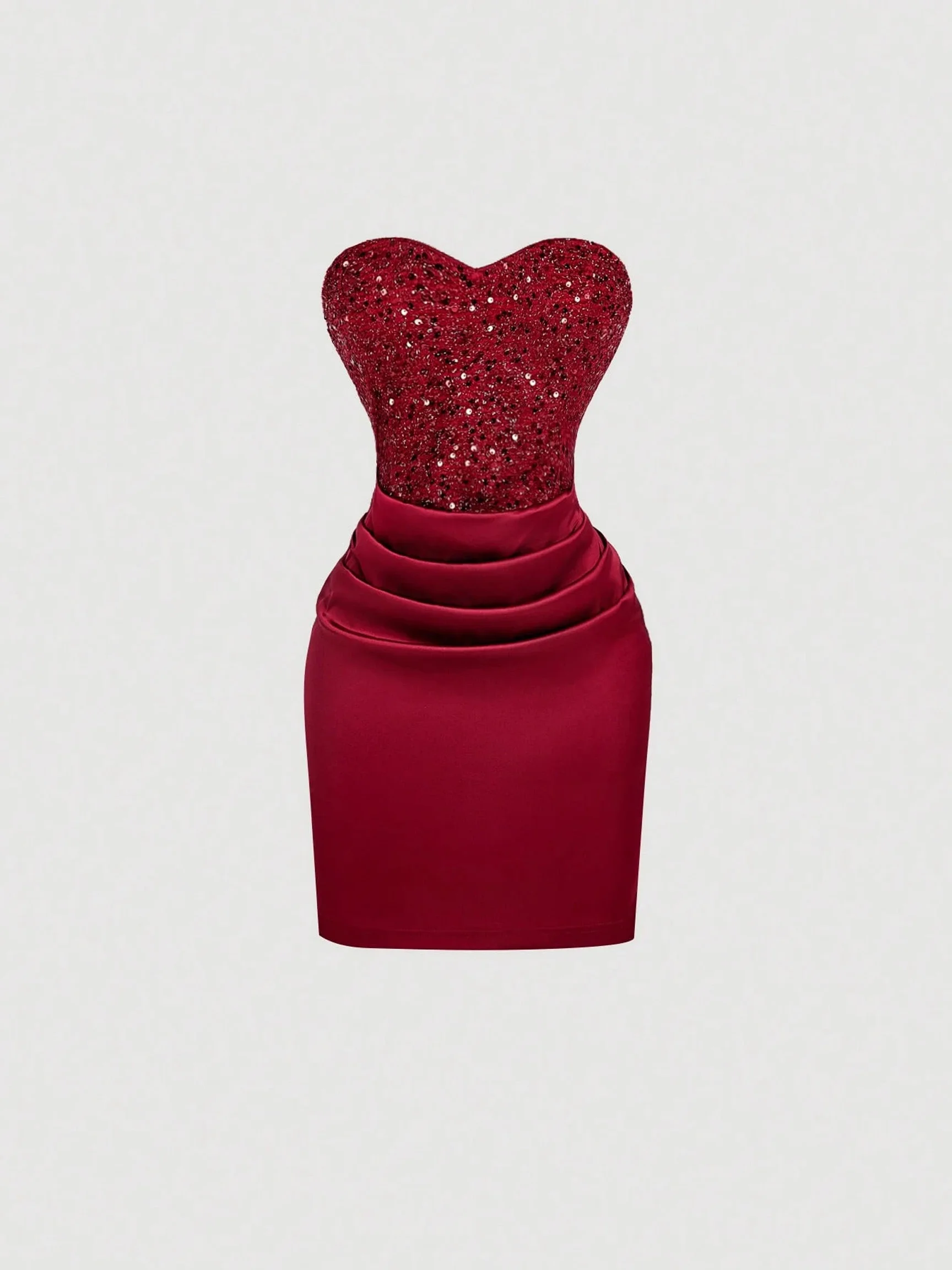 Women's Glamorous Sequin Heart Tube Dress, Elegant Slim Evening Dress For Banquet Party Prom Occasions
Women's Glamorous Sequin Heart Tube Dress, Elegant Slim Evening Dress For Banquet Party Prom Occasions