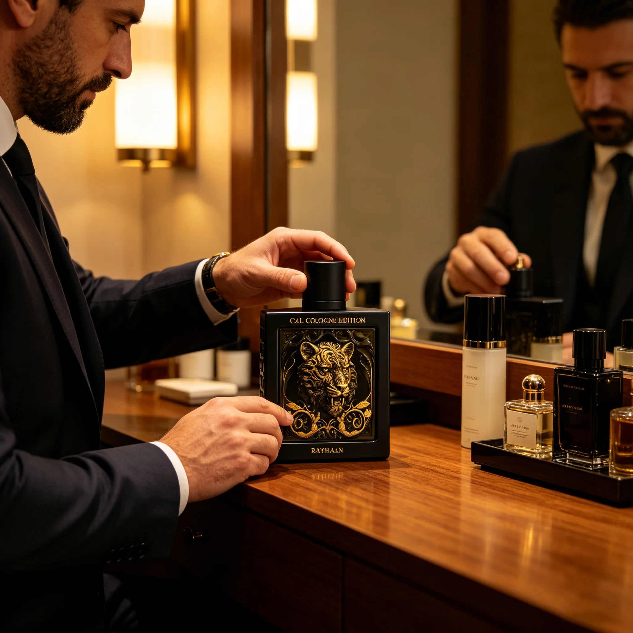 Rayhaan Tiger Cal Unisex Extrait – Bold Spicy Woody Aroma, 3.4 fl oz / 100 ml
Rayhaan Tiger Cal Unisex Extrait – Bold Spicy Woody Aroma, 3.4 fl oz / 100 ml