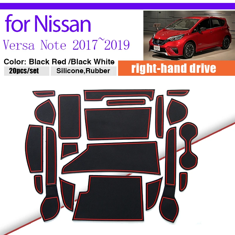 Rubber Dust-proof Mat for Nissan Versa Note Nismo E12 NE12 e-Power 2017~2019 Anti-slip Door Groove Cup Pad Gate Slot Sticke Auto
Rubber Dust-proof Mat for Nissan Versa Note Nismo E12 NE12 e-Power 2017~2019 Anti-slip Door Groove Cup Pad Gate Slot Sticke Auto