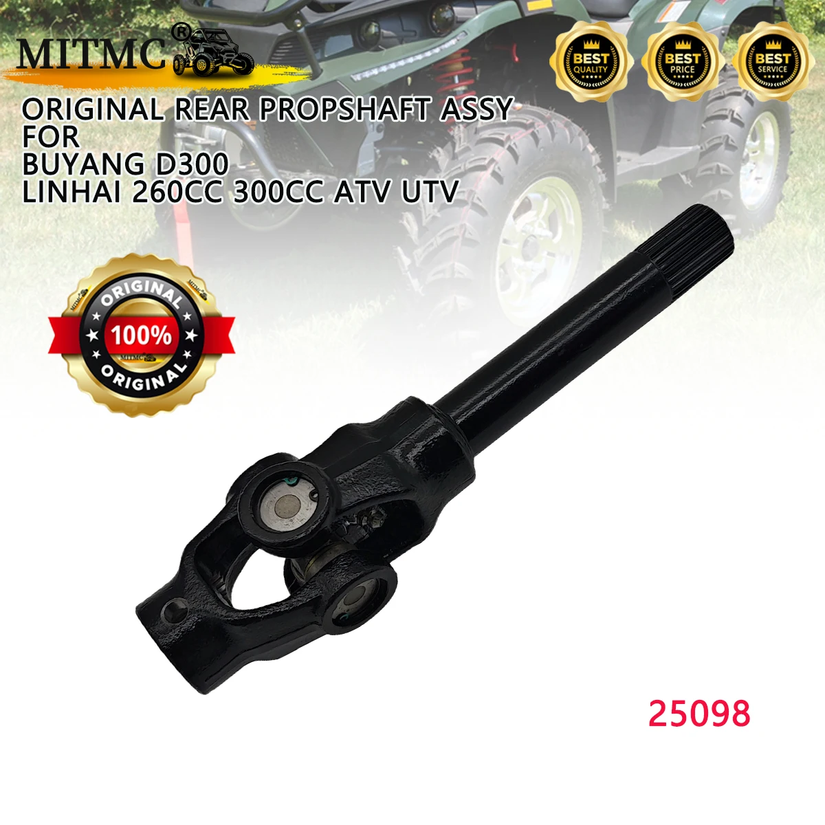 Оригинальный задний пробсорный вал в сборе для LINHAI 260 300 Buyang D300 ATV UTV Quad, китайские детали LH300 LH260, код деталей 25098
Оригинальный задний пробсорный вал в сборе для LINHAI 260 300 Buyang D300 ATV UTV Quad, китайские детали LH300 LH260, код деталей 25098