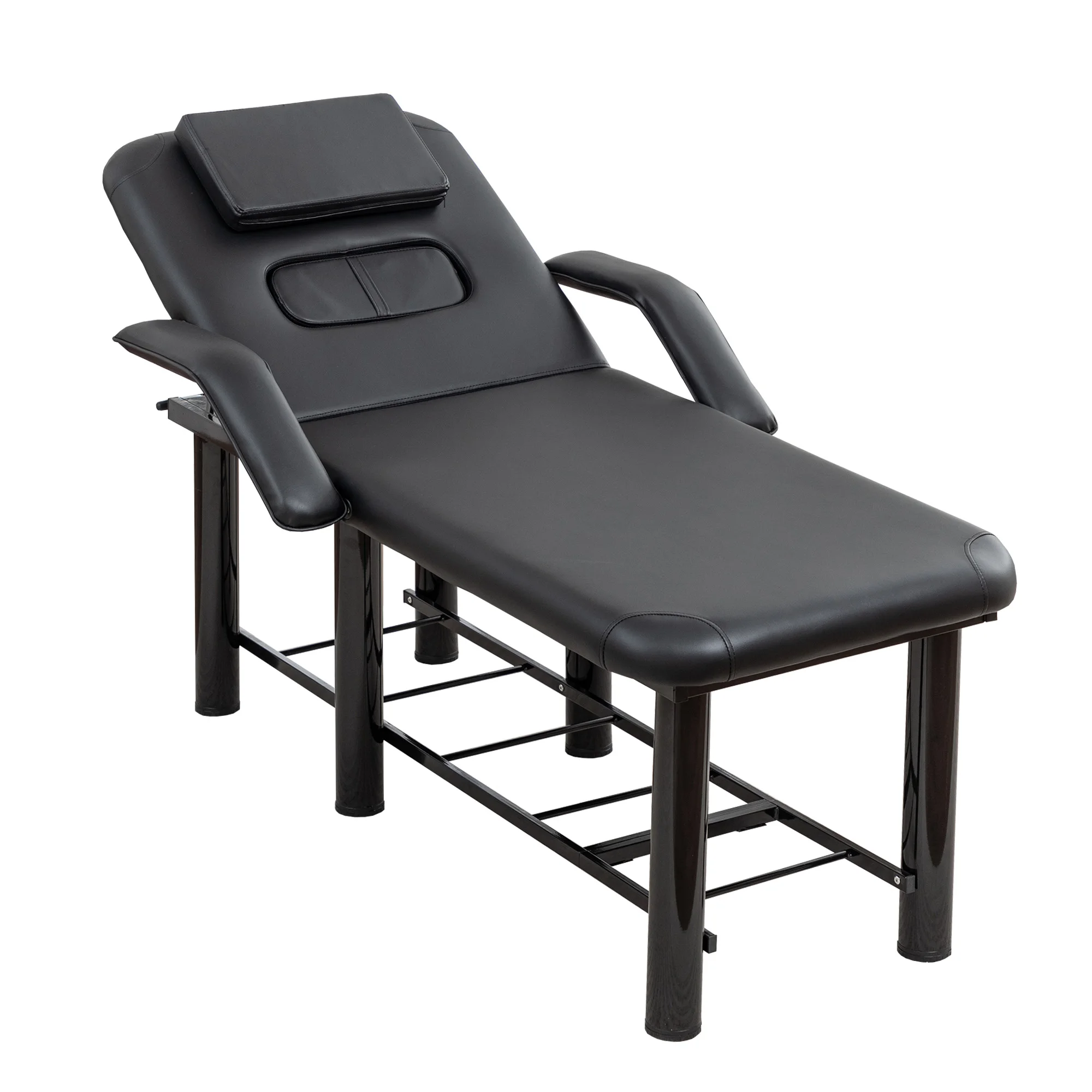Professional black beauty bed with removable headrest, armrests & storage shelf for spa use Salon (Bed+Black + PU)"
Professional black beauty bed with removable headrest, armrests & storage shelf for spa use Salon (Bed+Black + PU)"