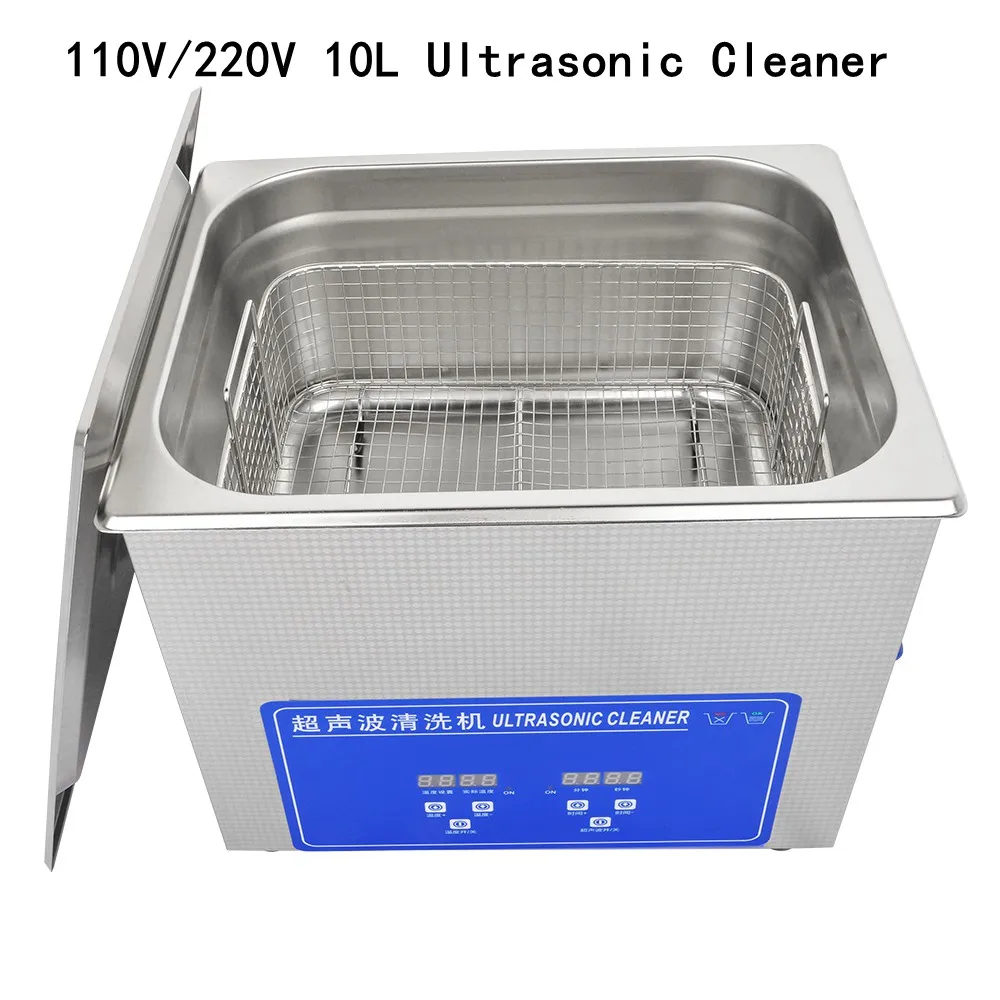 10L Home Digital Ultrasonic Cleaning Machine Lab Ultrasound Heated Cleaner Glasses Lens Metal Hardware Jewelry Washing Equipment
10L Home Digital Ultrasonic Cleaning Machine Lab Ultrasound Heated Cleaner Glasses Lens Metal Hardware Jewelry Washing Equipment