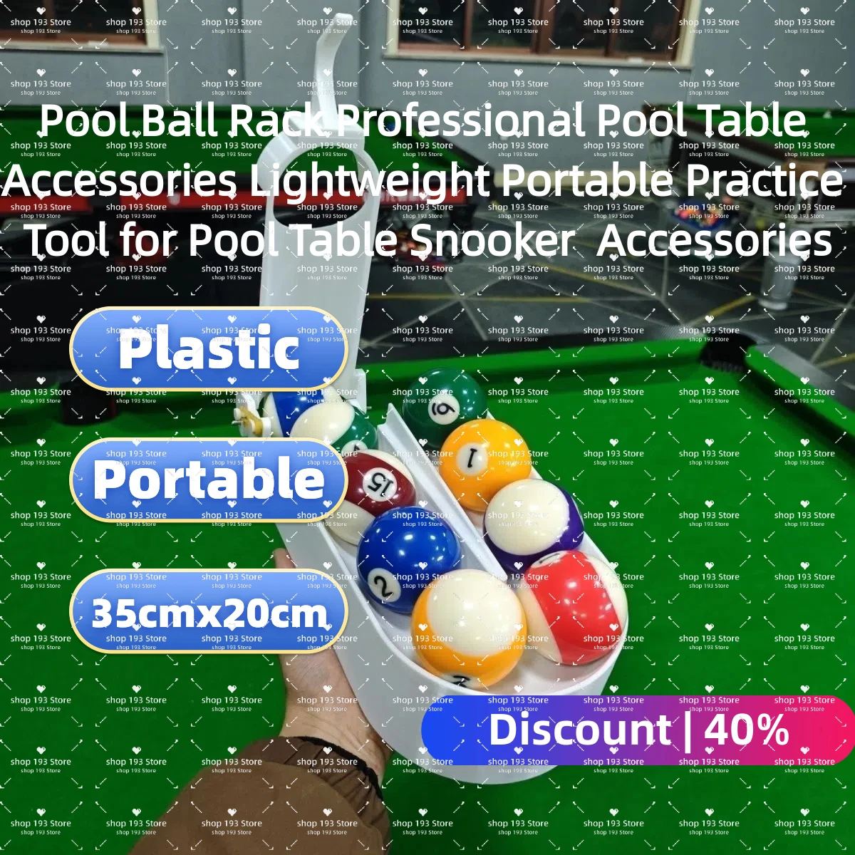 Pool Ball Rack Professional Pool Table Accessories Lightweight Portable Practice Tool for Pool Table Snooker Accessories
Pool Ball Rack Professional Pool Table Accessories Lightweight Portable Practice Tool for Pool Table Snooker Accessories