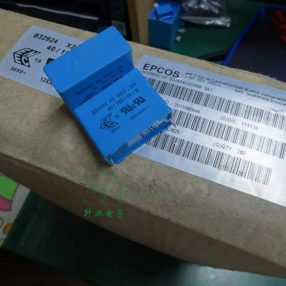 1PCS EPCOS MKP 2.2uf 305vAC 2u2 225 M Brand New 27.5mm Film Capacitor B32924C3225M (Long Pins / Short Pins)
1PCS EPCOS MKP 2.2uf 305vAC 2u2 225 M Brand New 27.5mm Film Capacitor B32924C3225M (Long Pins / Short Pins)