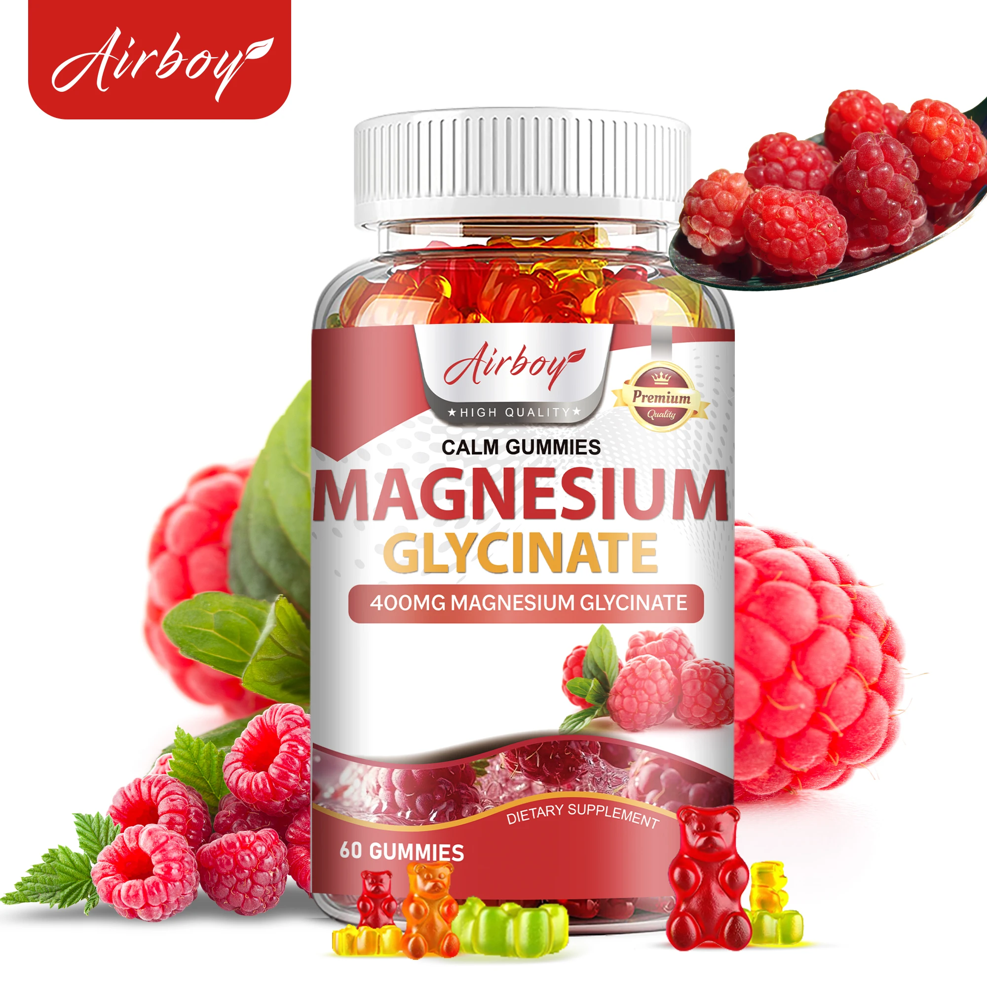 Magnesium Glycinate Gummies - Improve Sleep, Relax Nerves, Brain Health, Strengthen Muscles and Bones - 60 Gummies
Magnesium Glycinate Gummies - Improve Sleep, Relax Nerves, Brain Health, Strengthen Muscles and Bones - 60 Gummies