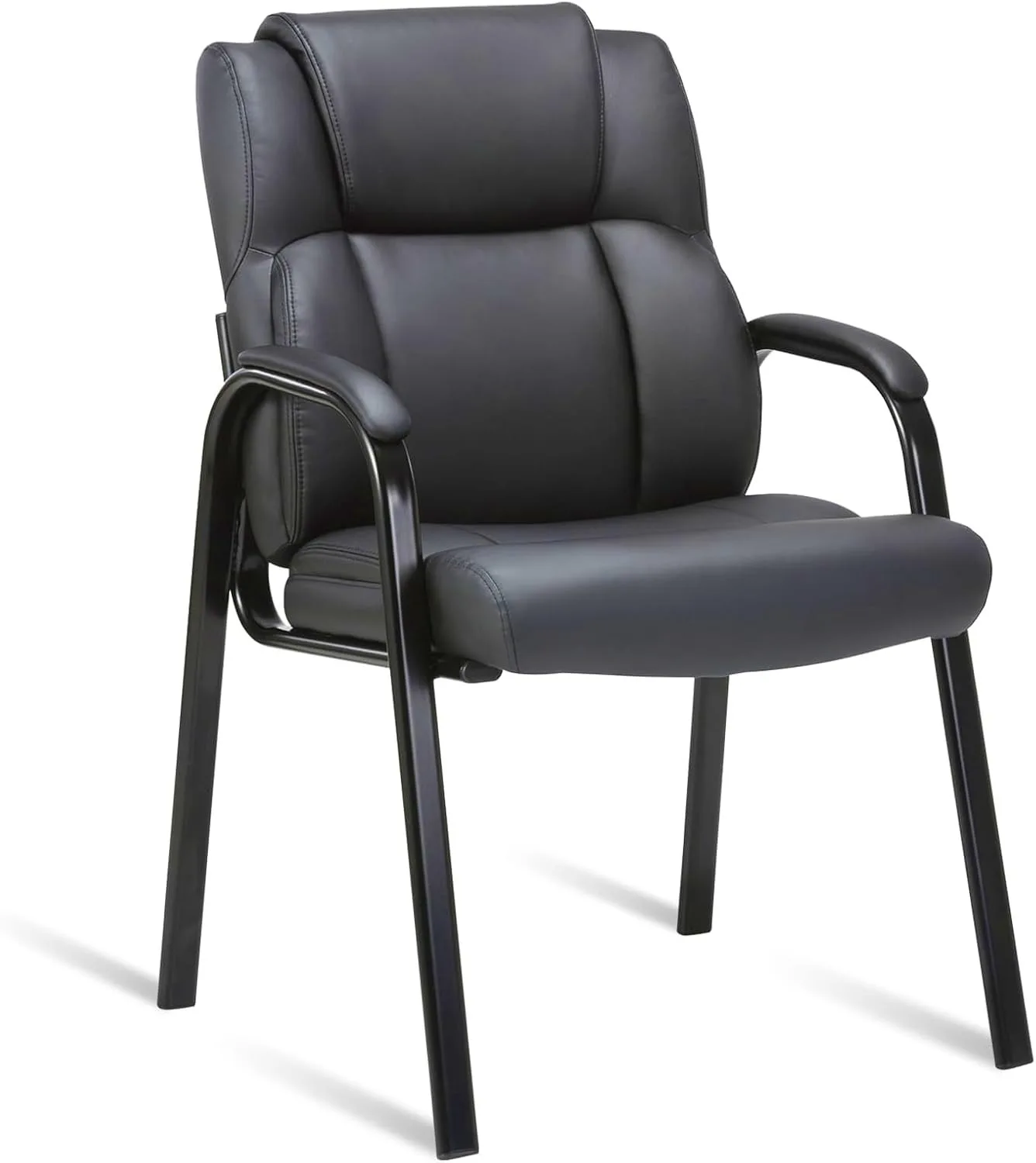 Waiting Reception Chairs No Wheels, Leather Guest Chair with Padded Armrests, Modern Office Desk Chairs for Office Meeti
Waiting Reception Chairs No Wheels, Leather Guest Chair with Padded Armrests, Modern Office Desk Chairs for Office Meeti