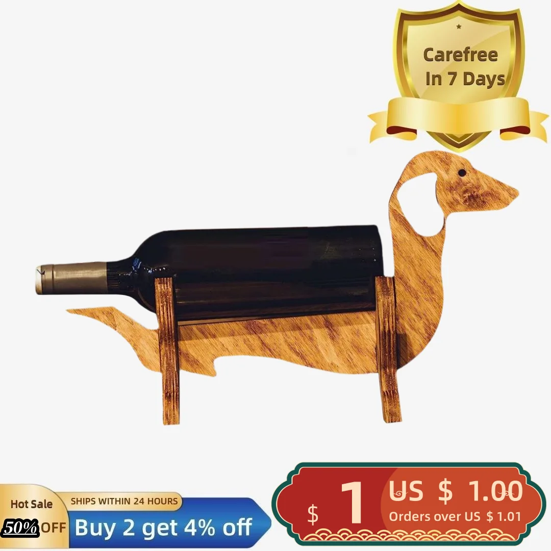 Wine Bottle Display Stand Solid Construction High Durability Dachshund Dog-Shaped Wine Rack Party Bar Decoration
Wine Bottle Display Stand Solid Construction High Durability Dachshund Dog-Shaped Wine Rack Party Bar Decoration