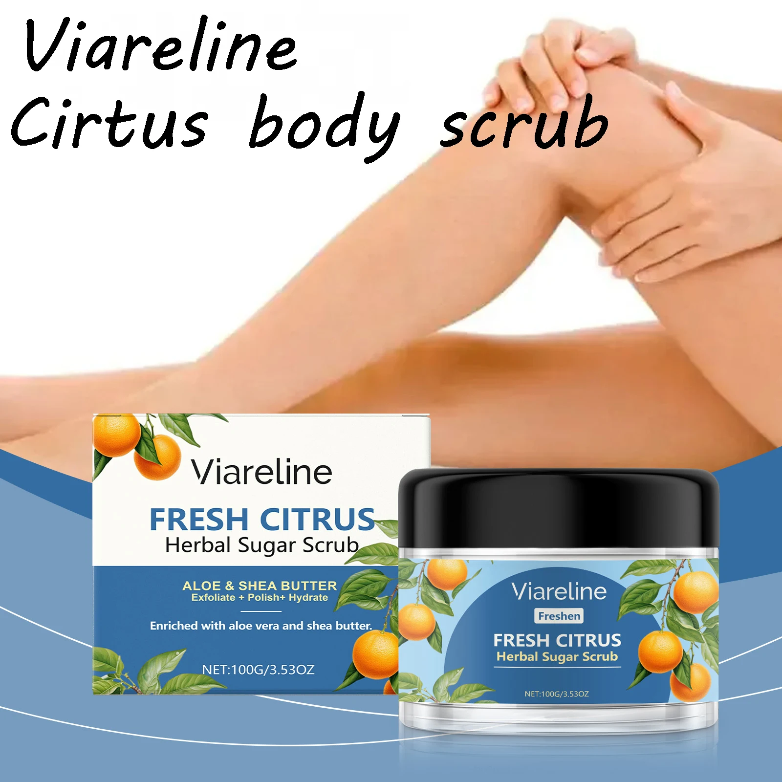 Крем-скраб для тела Viareline Cirtus, ежедневная очистка тела, увлажнение, улучшение шероховатости, смягчающий отшелушивающий крем для тела
Крем-скраб для тела Viareline Cirtus, ежедневная очистка тела, увлажнение, улучшение шероховатости, смягчающий отшелушивающий крем для тела