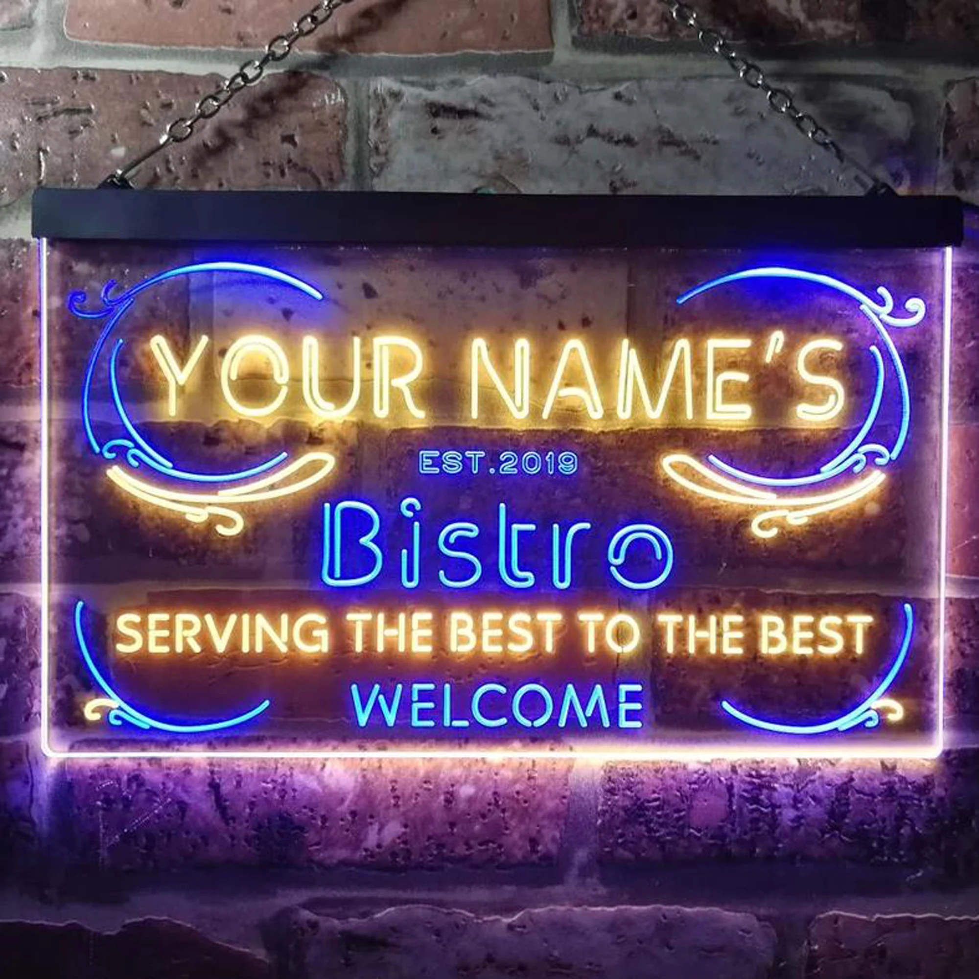 Custom Dual Color LED Neon Light Bistro Kitchen Deco Home Bar Wall Decor Personalized Your Name Est Year Theme Hanging Neon
Custom Dual Color LED Neon Light Bistro Kitchen Deco Home Bar Wall Decor Personalized Your Name Est Year Theme Hanging Neon