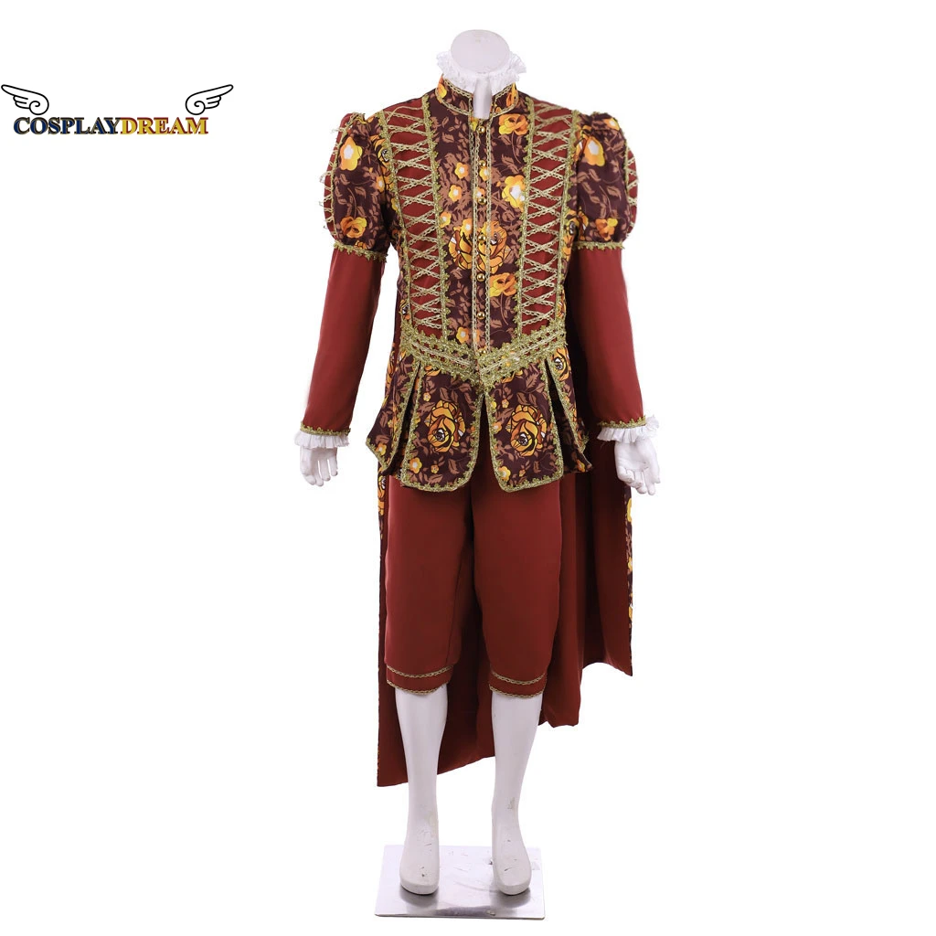 Royal Tudor Costume Men Medieval Elizabethan Costume Renaissance Victorian Tudor King Party Suit with Jacket Pants Cape Outfit
Royal Tudor Costume Men Medieval Elizabethan Costume Renaissance Victorian Tudor King Party Suit with Jacket Pants Cape Outfit