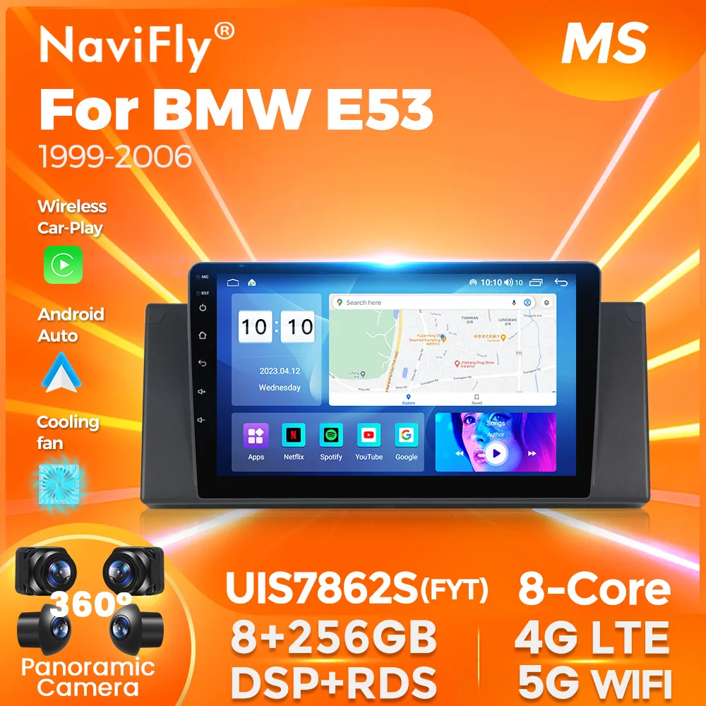 NaviFly Android 14 автомагнитола Стерео Беспроводной CarPlay Для BMW M5 E39 E53 X5 1999-2006 Навигация GPS Мультимедийный Видеоплеер
NaviFly Android 14 автомагнитола Стерео Беспроводной CarPlay Для BMW M5 E39 E53 X5 1999-2006 Навигация GPS Мультимедийный Видеоплеер