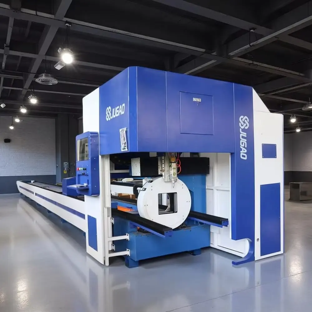 JUGAO CNC Fiber Laser Cutting Machine 6000W Pipe Tube Cutter 4 Chuck Laser Tube Cutting Machine
JUGAO CNC Fiber Laser Cutting Machine 6000W Pipe Tube Cutter 4 Chuck Laser Tube Cutting Machine