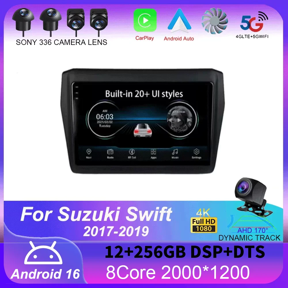 Android 16 For Suzuki Swift 2017 2018 2019 Car Radio Stereo Multimedia Navigation GPS Video Player DSP QLED Wireless Carplay 4G
Android 16 For Suzuki Swift 2017 2018 2019 Car Radio Stereo Multimedia Navigation GPS Video Player DSP QLED Wireless Carplay 4G