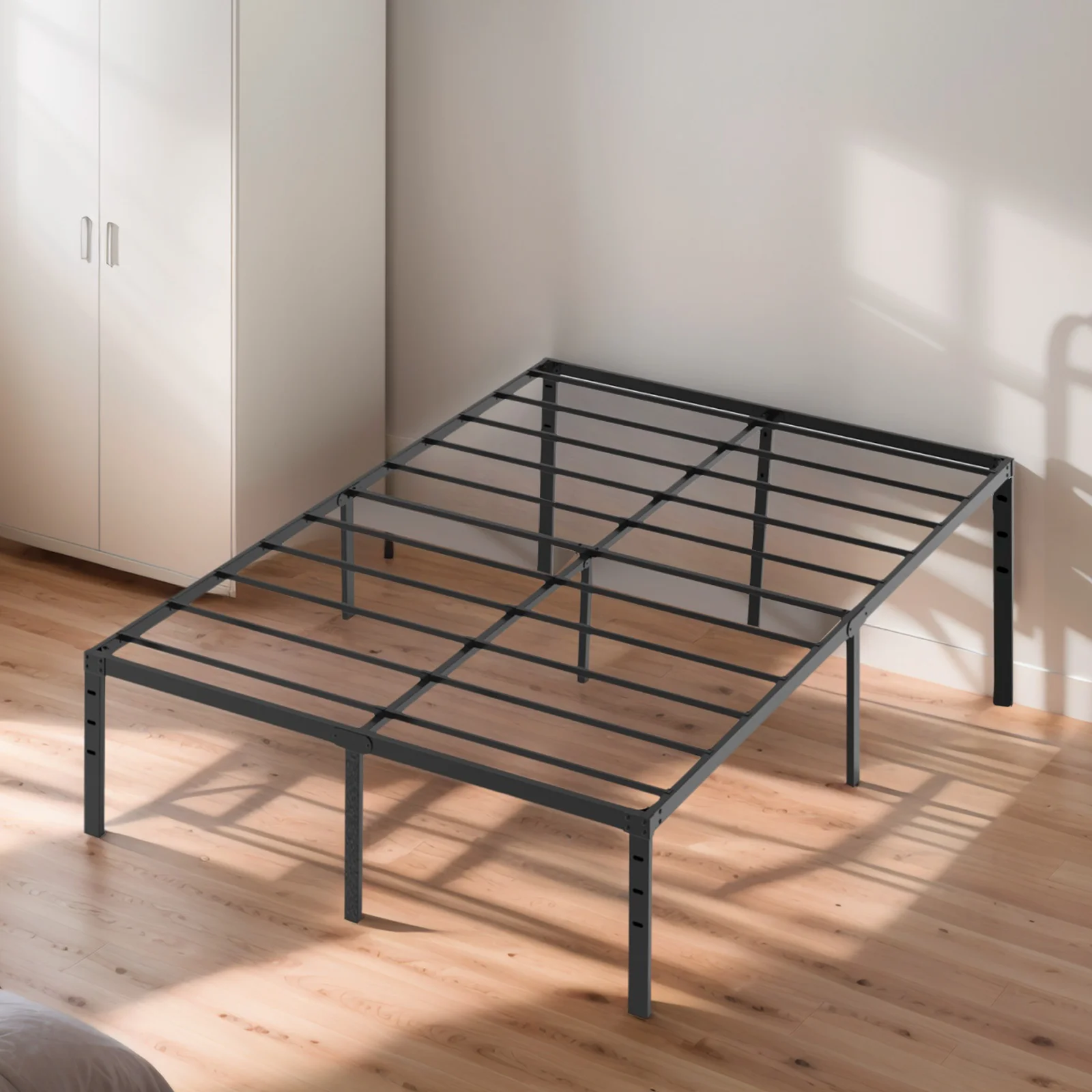 Black Full Size Simple Basic Platform Metal Bed Frame - 14 Inch Bed Height
Black Full Size Simple Basic Platform Metal Bed Frame - 14 Inch Bed Height