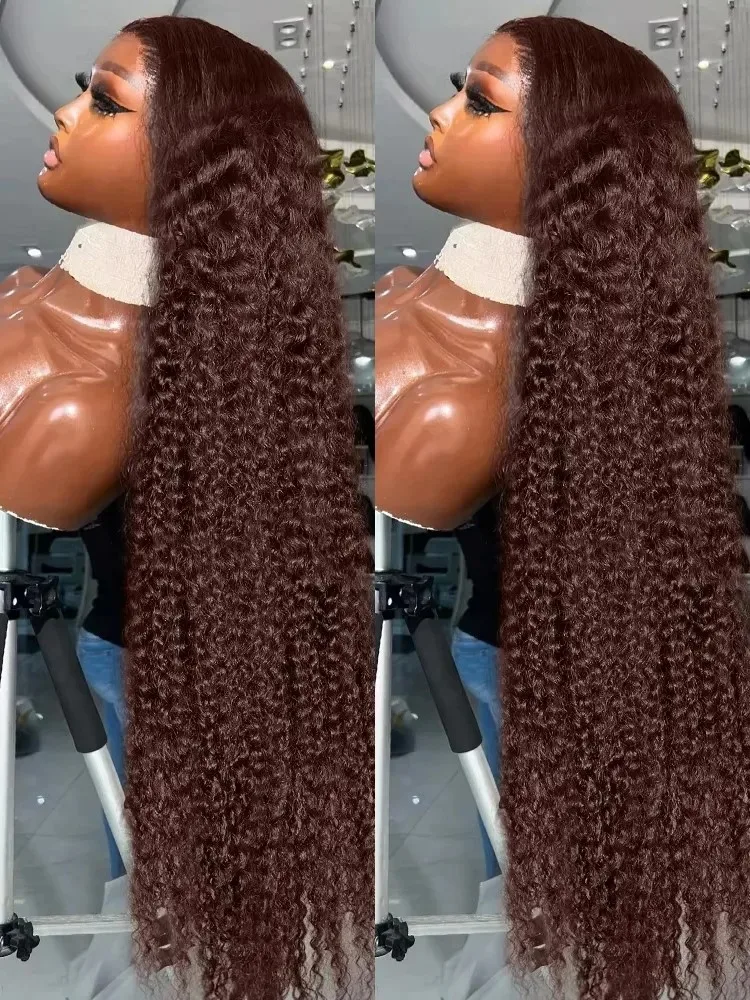 Linktowig Chocolate Brown Curly Wigs 13x6 HD Lace Front Human Hair Wig Raw Water Deep Wave 38 Inch Indian 2# Colored For Women
Linktowig Chocolate Brown Curly Wigs 13x6 HD Lace Front Human Hair Wig Raw Water Deep Wave 38 Inch Indian 2# Colored For Women