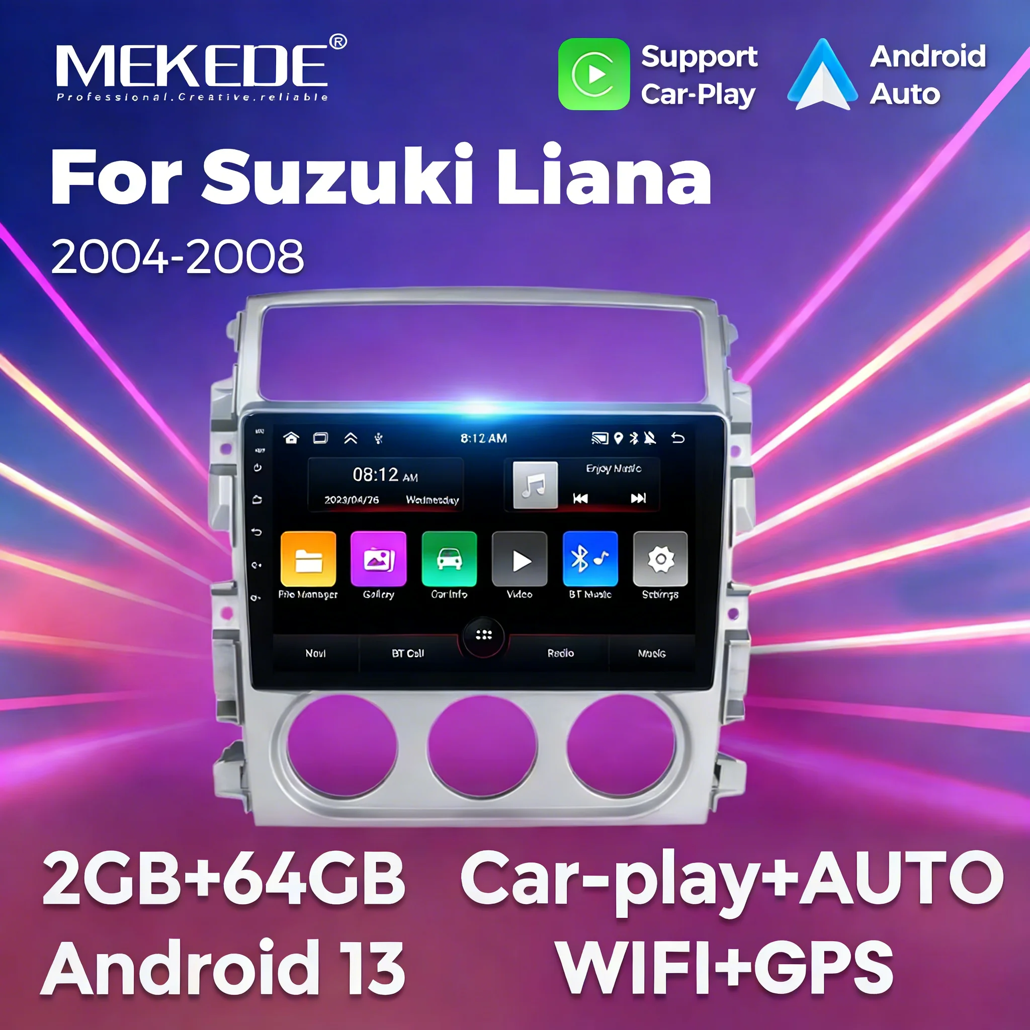 MEKEDE Поддержка HD-камеры Автомобильный экран Стерео для Suzuki LIANA 2004-2013 Автомобильное мультимедийное центральное радио 2 Din Carplay WIFI
MEKEDE Поддержка HD-камеры Автомобильный экран Стерео для Suzuki LIANA 2004-2013 Автомобильное мультимедийное центральное радио 2 Din Carplay WIFI