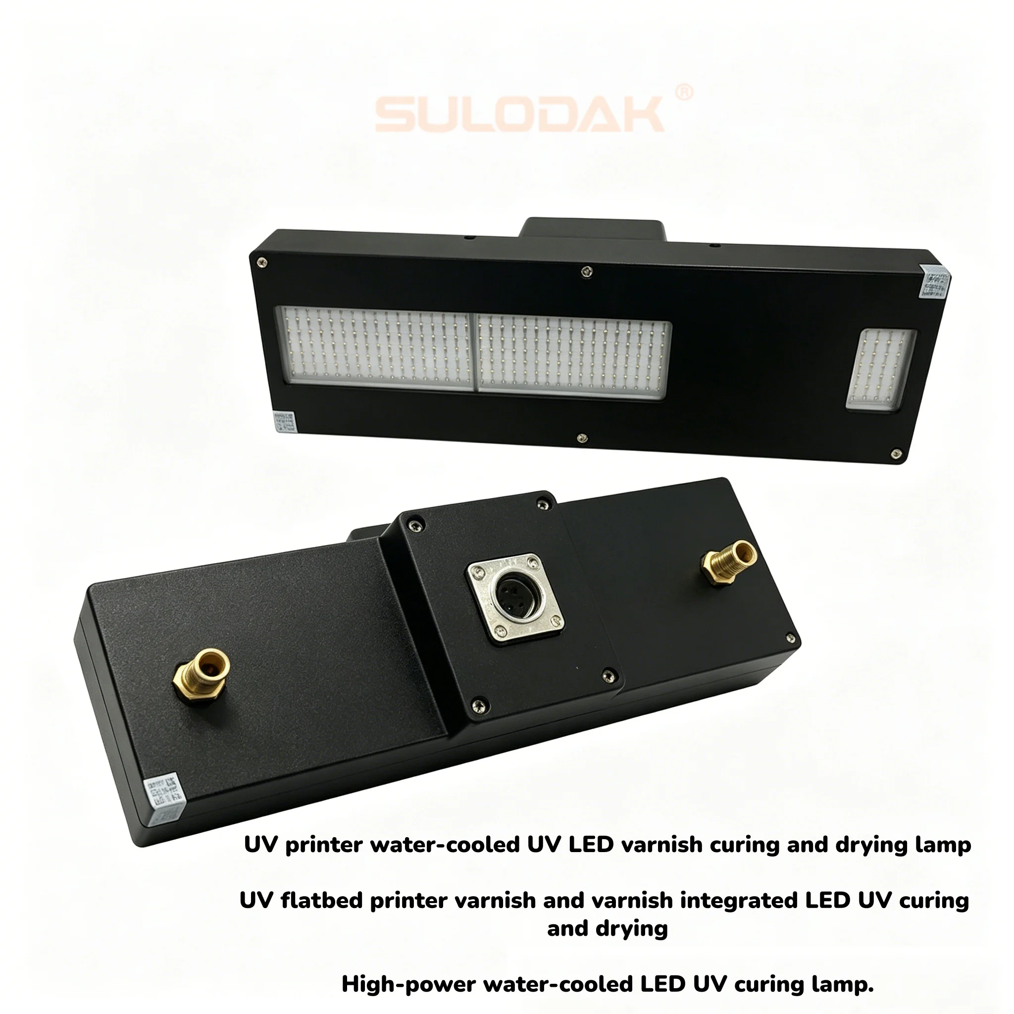 600W Water Cooling 395nm Integrated uv printer lamp for Toshiba CEN4 Ricoh G5 G6 Dual Row UV Flatbed Printer
600W Water Cooling 395nm Integrated uv printer lamp for Toshiba CEN4 Ricoh G5 G6 Dual Row UV Flatbed Printer