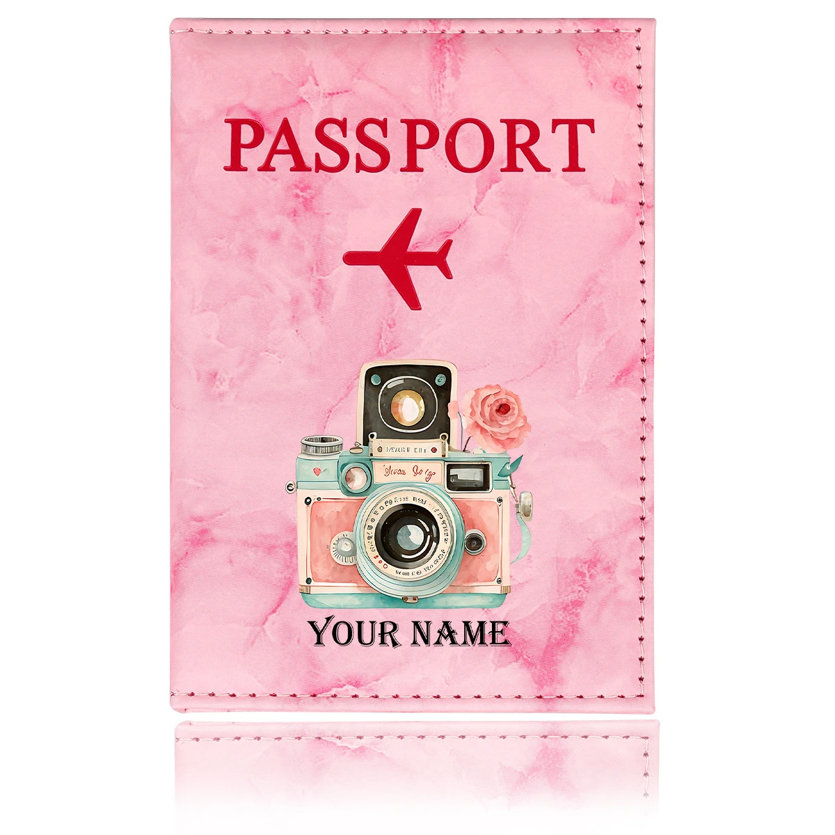 Custom Name Golden Plane Floral Camera Passport Holder, Durable PU Artistic Travel Wallet for Passport & Card Protection
Custom Name Golden Plane Floral Camera Passport Holder, Durable PU Artistic Travel Wallet for Passport & Card Protection