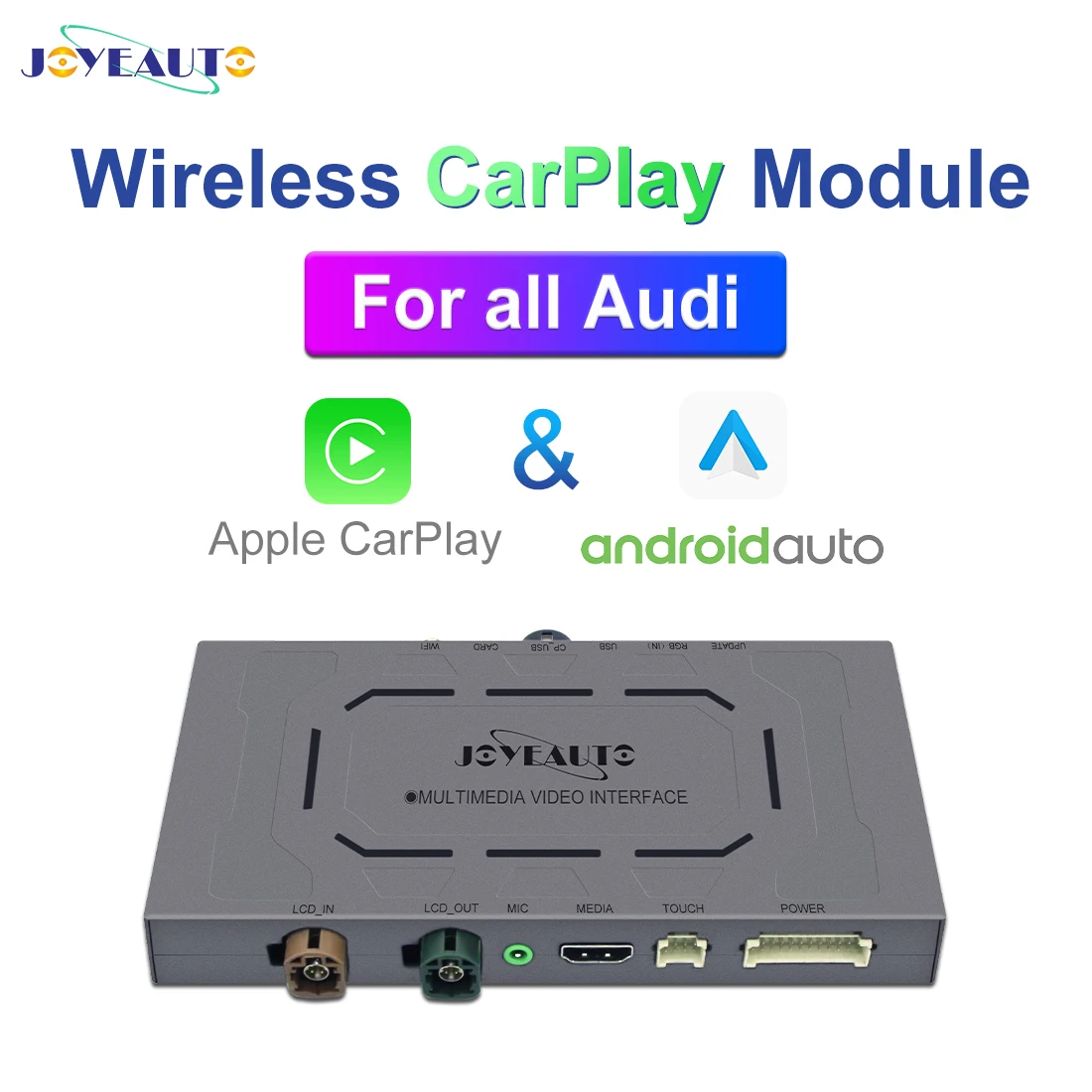 Беспроводное зеркало Joyeauto Apple Carplay Netflix Android для Audi A1 A3 A4 A5 A6 A7 A8 Q3 Q5 Q7 C6 MMI 3G 2G RMC 2005 -2018 iOS15
Беспроводное зеркало Joyeauto Apple Carplay Netflix Android для Audi A1 A3 A4 A5 A6 A7 A8 Q3 Q5 Q7 C6 MMI 3G 2G RMC 2005 -2018 iOS15