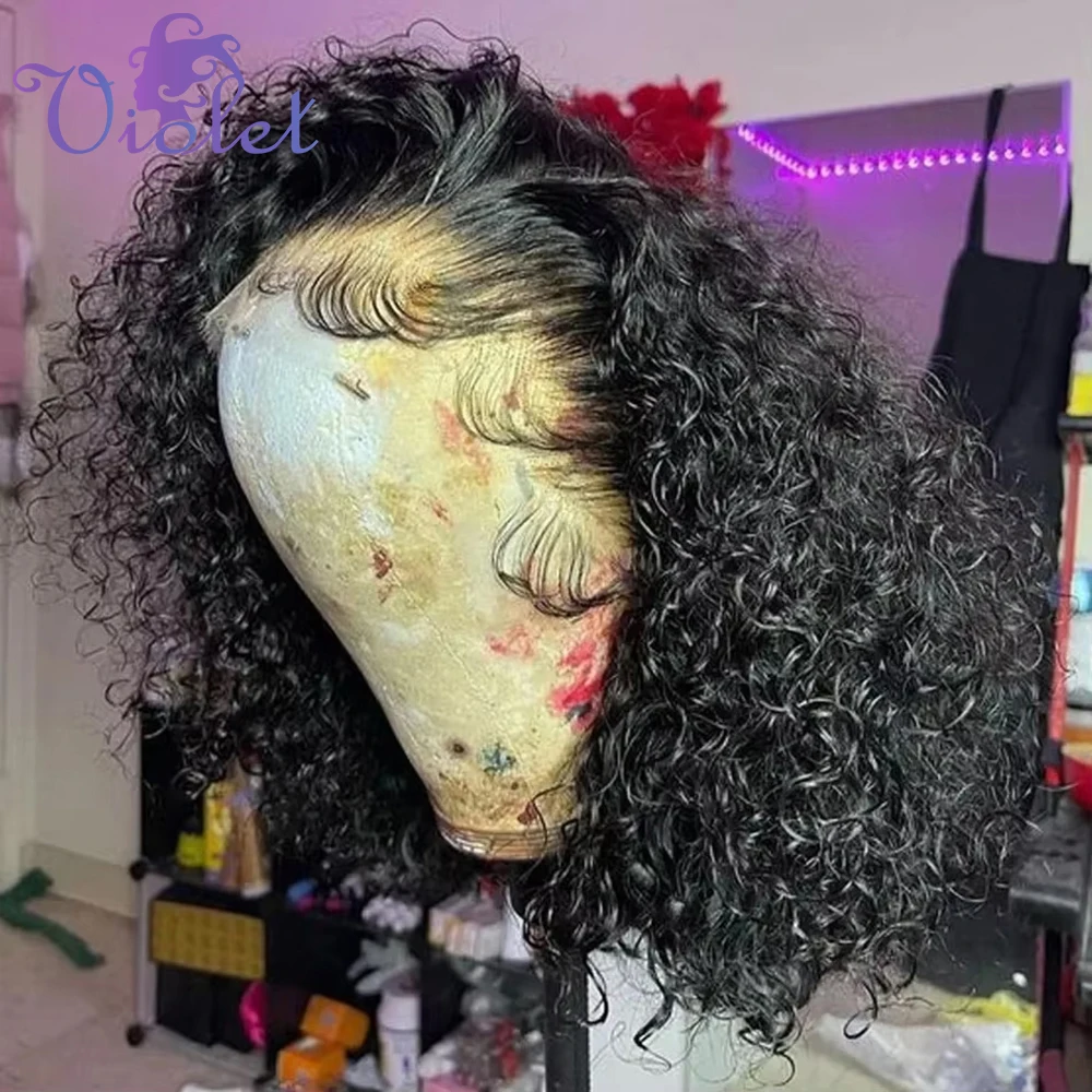 Short Bob Deep Wave Lace Frontal Wig Pre Plucked 13x4 4x4 Lace Front Wig Peruvian Curly Human Hair Bob Wigs For Women and Girls
Short Bob Deep Wave Lace Frontal Wig Pre Plucked 13x4 4x4 Lace Front Wig Peruvian Curly Human Hair Bob Wigs For Women and Girls