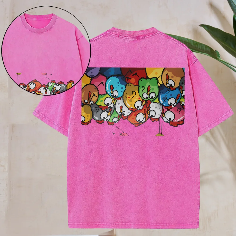 Футболка с коротким рукавом, универсальная, миниатюрная, с круглым вырезом, с чувствительным принтом, летняя красочная модная повседневная футболка с героями мультфильмов 
Футболка с коротким рукавом, универсальная, миниатюрная, с круглым вырезом, с чувствительным принтом, летняя красочная модная повседневная футболка с героями мультфильмов